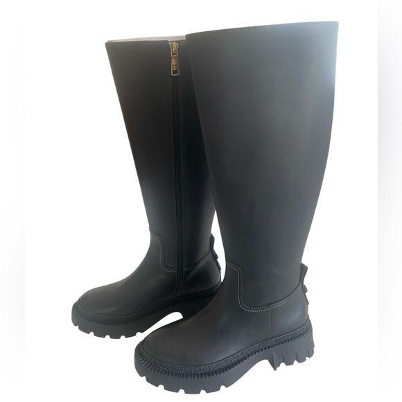 Coach Shoes - Coach C Logo Lug Sole Knee-High Boots – Size 6B / EU 36.5 – NWT